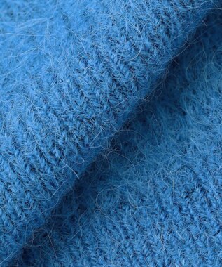 uncrave アルパカファーニット Vネックベスト ブルー