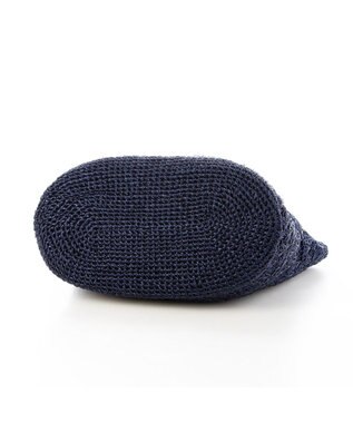 UNBILLION カシュカシュ cachecache / メタリックコード柄編みトートバッグ ネイビー