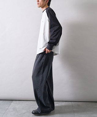 CRAFT STANDARD BOUTIQUE ワンポイント刺繍ラグランロンＴ White