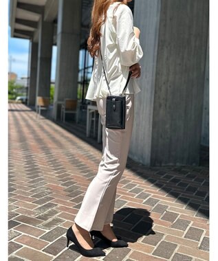 LA BAGAGERIE 【MONICA】バイカラー スマホショルダー オレンジ