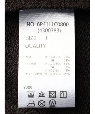 Green Parks ・ＳＵＧＡＲ　ＳＰＯＯＮ　チュールフリルプルオーバー Charcoal Gray