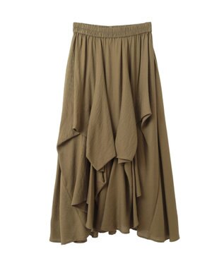 YECCA VECCA アシメデザインスカート Khaki