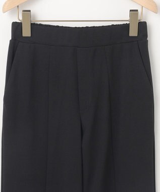 組曲 S スタイルアップジャージー フレアパンツ ブラック系