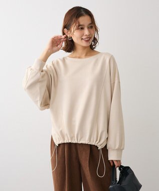 Green Parks なめらかタッチスウェード調ドロストプルオーハ Ivory