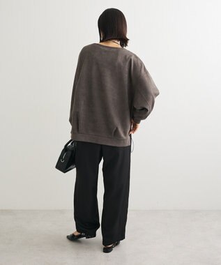 Green Parks なめらかタッチスウェード調ドロストプルオーハ Dark Gray