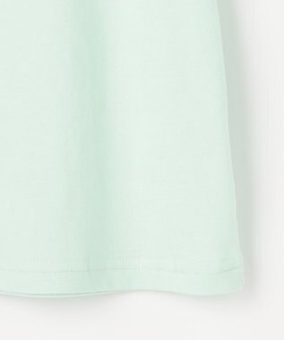 ANY KIDS 【綿100%】ドロップショルダー アニマルプリントTシャツ ミント×イヌ