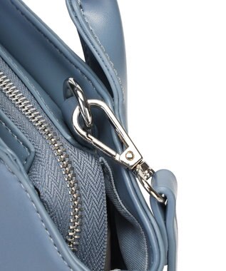 style code 【MERCURYDUO/マーキュリーデュオ】ミックスマテリアル　ハンドバッグ ブルー