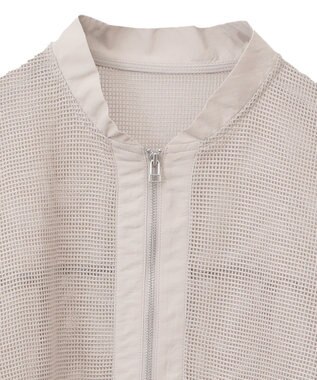 AMERICAN HOLIC メッシュ異素材切替ブルゾン Beige