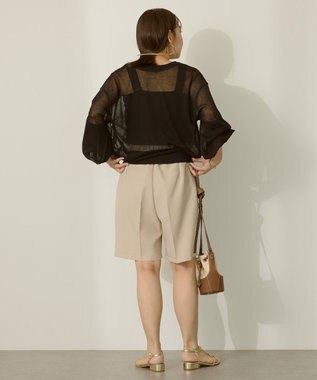 AMERICAN HOLIC 【WEB限定】【接触冷感】2WAYシアーニットカーディガン Black