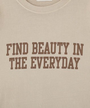 Green Parks ピグメントロゴＴシャツ Beige