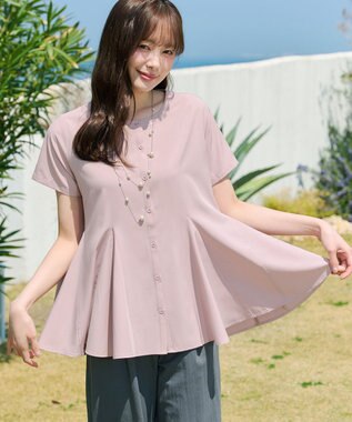 Tiaclasse ボリュームフレアブラウス