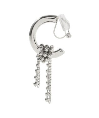 YECCA VECCA チェーンフリンジイヤリング Silver