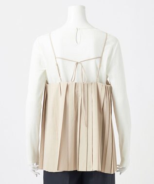 23区 【GOLD LABEL】ギャザリングプリーツ キャミソール ベージュ系