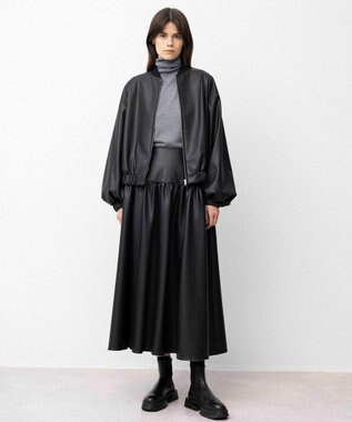 NAVE 【Nave】ヴィーガンレザー スカート ブラック系