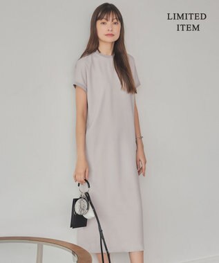 ICB L 【WEB限定・接触冷感・UVケア・速乾・洗える】FluidBackSatin ワンピース トープ系