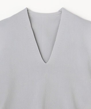 ANY Vネックニットベスト ライトグレー