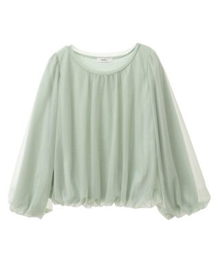 earth music&ecology シアーバルーンプルオーバー Mint