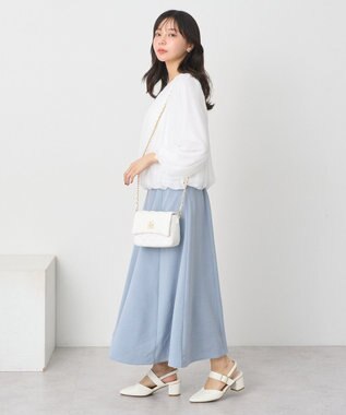 earth music&ecology シアーバルーンプルオーバー Ivory