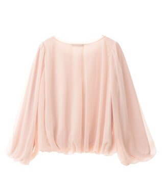 earth music&ecology シアーバルーンプルオーバー Pink Beige