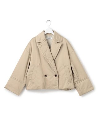 23区 【SACRA】パディングタフタ ショートコート [23区別注]ベージュ系