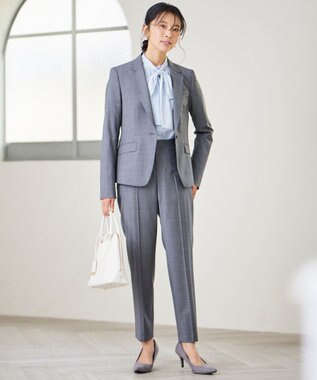 23区 サブバッグ付き 2WAYラウンド トートバッグ ホワイト系