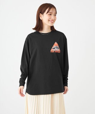 SHARE PARK LADIES 【UNISEX】UVカット アートコラボロングTシャツ〈CAMP〉（S・Mサイズ） ブラック