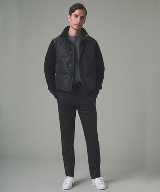 GOTAIRIKU ジャケットのインナーに最適【WEB&一部店舗限定】キレイ目 鹿の子 ビズ長袖Tシャツ ホワイト系