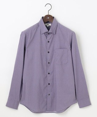 JOSEPH ABBOUD 【ストレッチ・洗える】ストレッチ プリント シャツ パープル系5