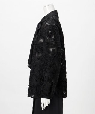 23区 【GOLD LABEL/見上愛さん着用】テープエンブロイダリー ブラウス ブラック系