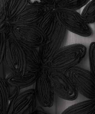 23区 【GOLD LABEL/見上愛さん着用】テープエンブロイダリー ブラウス ブラック系