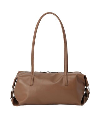 Green Parks スクエアボストンバッグ Brown