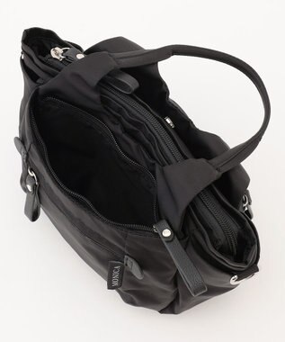 LA BAGAGERIE 【MONICA】ラウンド2WAYミニトートバッグ ブラック