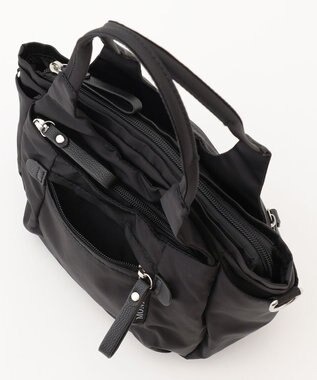 LA BAGAGERIE 【MONICA】ラウンド2WAYミニトートバッグ ブラック