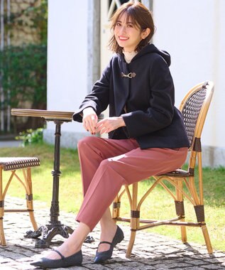 ANY SIS 【大人百花掲載 ヨンアさん着用】シリーズ累計7万本突破！サーモ2WAYストレッチ テーパードパンツ 【WEB限定】コーラルオレンジ