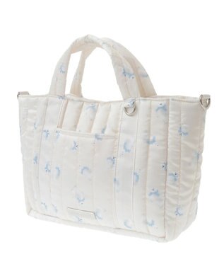 Maison de FLEUR シロクマキルトショルダーバッグ Ivory