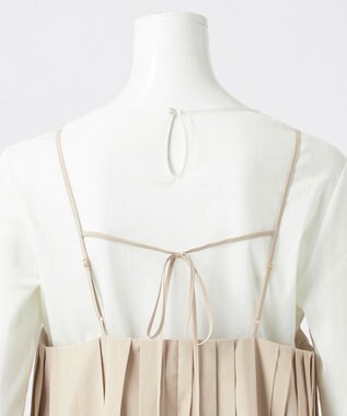 23区 【GOLD LABEL】ギャザリングプリーツ キャミソール ベージュ系