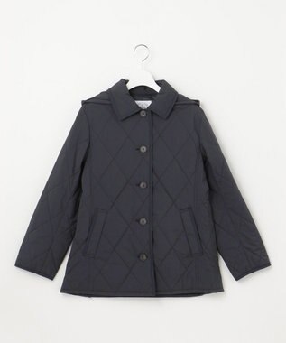 J.PRESS LADIES 【洗える・撥水】プレミアムBasicキルティング ショート コート ネイビー系