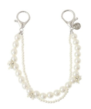 Maison de FLEUR パールフラワーチャーム Silver