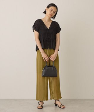 AMERICAN HOLIC ラメプリーツパンツ Green