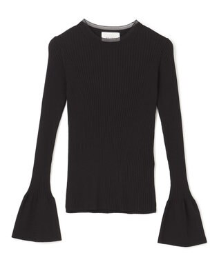 BEIGE， HANNA / リブニットトップス Black