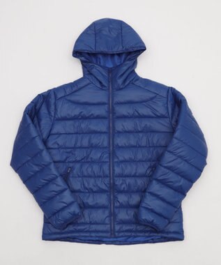 WEGO 【ユニセックス着用ITEM】コンパクトフィットパファーフーディー ブルー