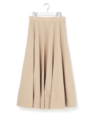 23区 L 【先行予約】マットライトタフタ フレアスカート ベージュ系