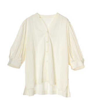 AMERICAN HOLIC 接触冷感　袖ボリュームブラウス Ivory