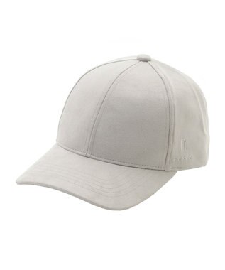 MOONBAT FURLA(フルラ)横刺繍スエード キャップ UVカット ライトグレー