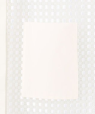 ICB L 【WEB＆一部店舗限定】 SustainableSquareLace フレンチスリーブシャツ オフホワイト