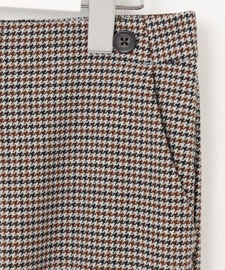 J.PRESS LADIES S 【洗える】30/2 TR ドビー ガンクラブ テーパード パンツ ライトグレー系3