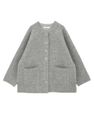 AMERICAN HOLIC Wフェイスラグランニットコーディガン Gray Mixture