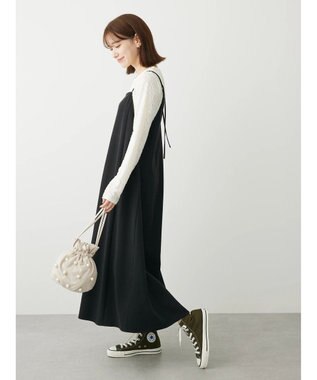 Green Parks ２ｗａｙ起毛キャミワンピース Black