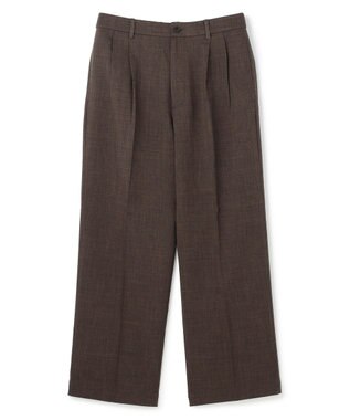 UNFILO MENS ウーリーノ 2タックスラックス ブラウン