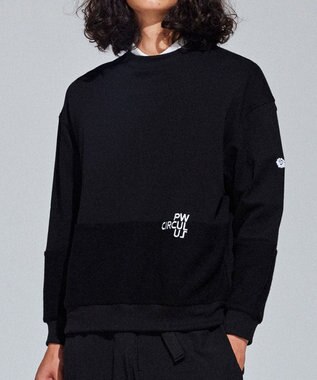 PW CIRCULUS 【MEN】裏毛アニマルプリントスエット ブラック系